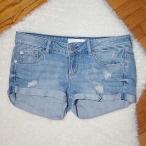 Garage Light Blue Wash Flirty Shorts